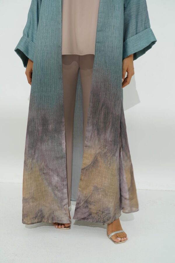 DSC09265 Organza Abaya with Matching Scarf