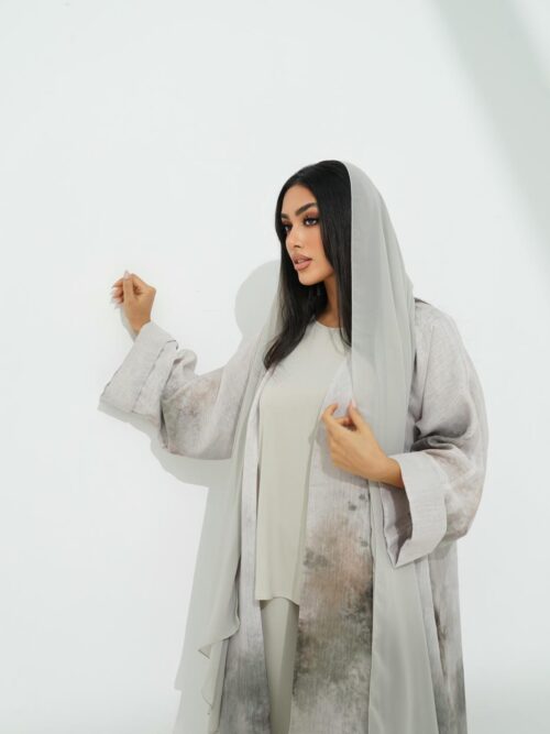 IMG_0880 Organza Abaya with Matching Scarf