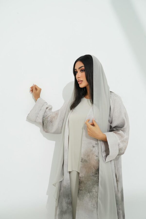 IMG_0880 Organza Abaya with Matching Scarf