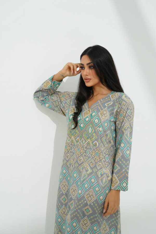 IMG_0897 Cotton Jalabiya with Exquisite Beadwork