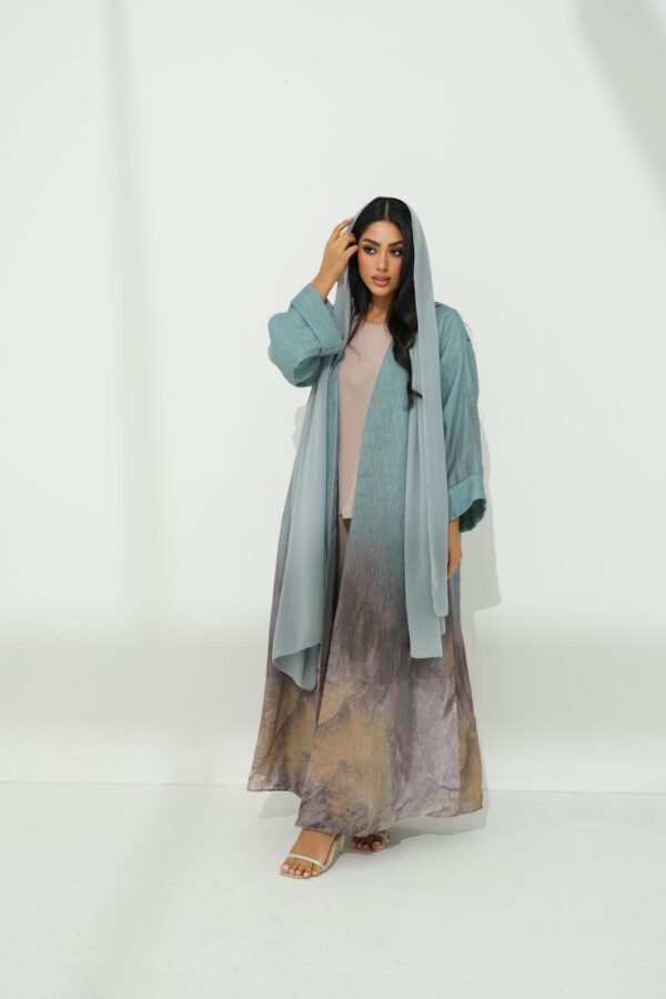 IMG_0913 Organza Abaya with Matching Scarf