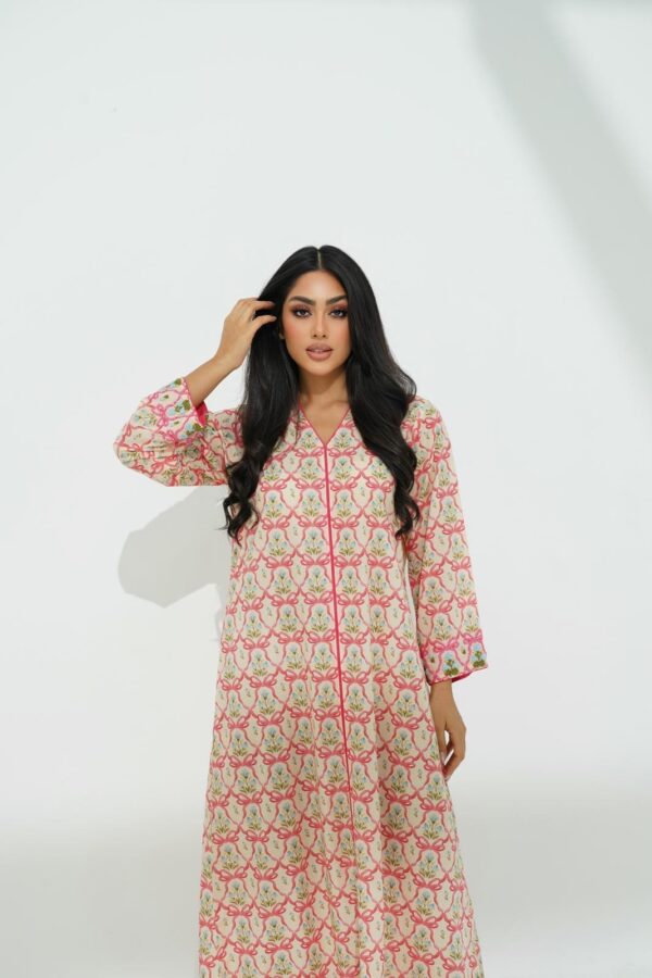 IMG_0946 Cotton Jalabiya with Simple Beadwork