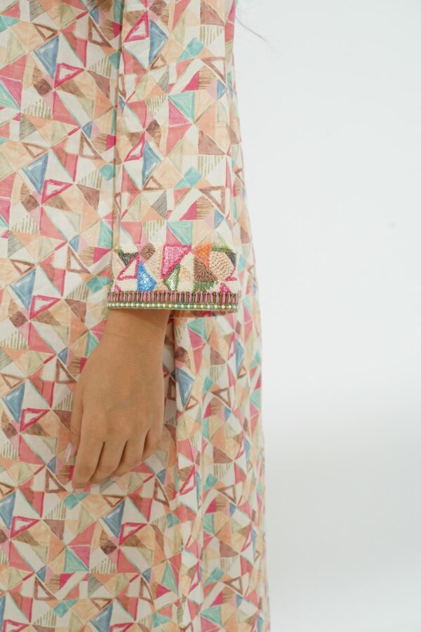 DSC09005 Cotton Jalabiya with Exquisite Beadwork