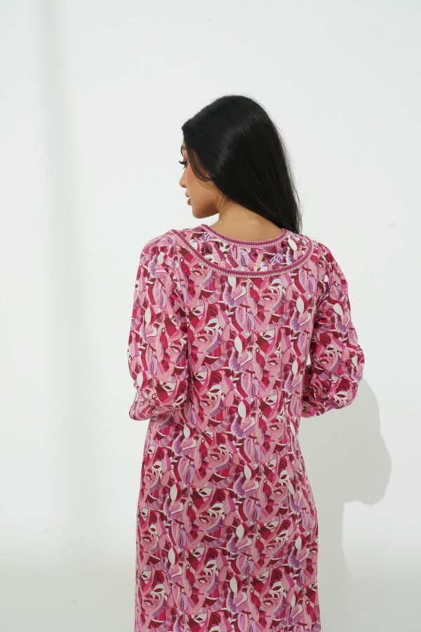 DSC09106 Cotton Jalabiya with Exquisite Beadwork