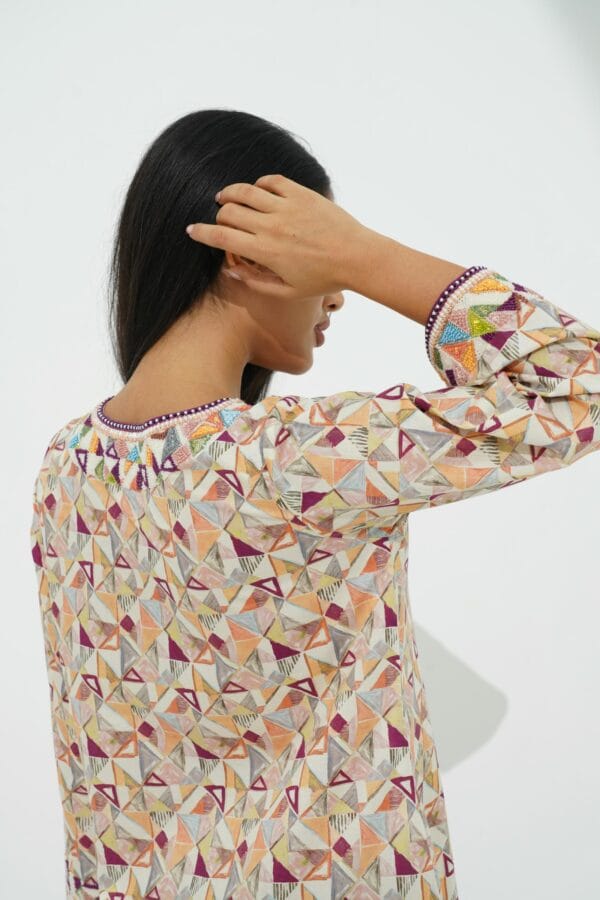 DSC093021 Cotton Jalabiya with Exquisite Beadwork