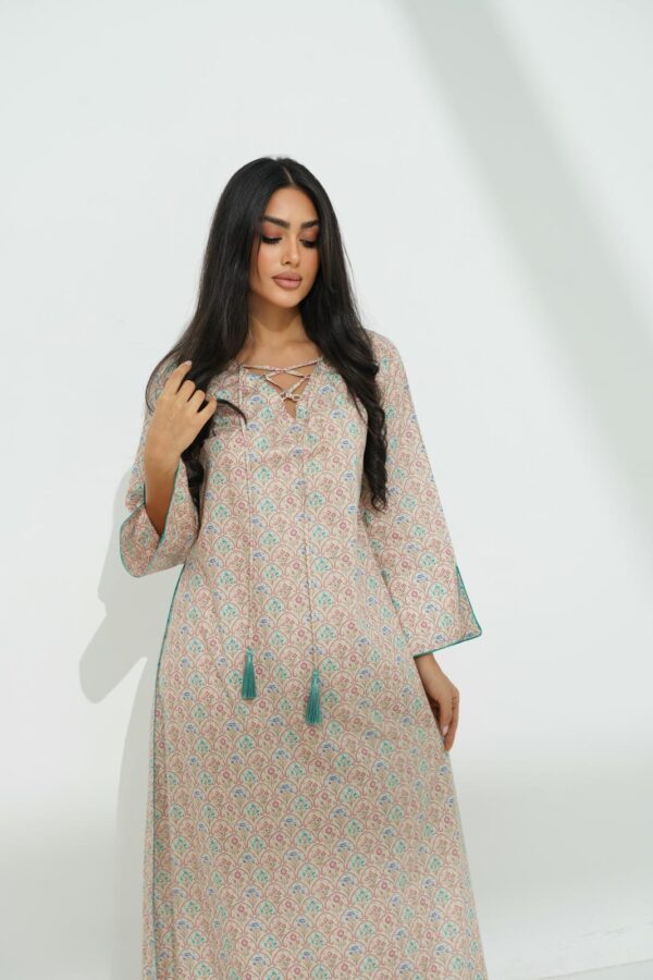 IMG_0894 Cotton Jalabiya with Exquisite Beadwork