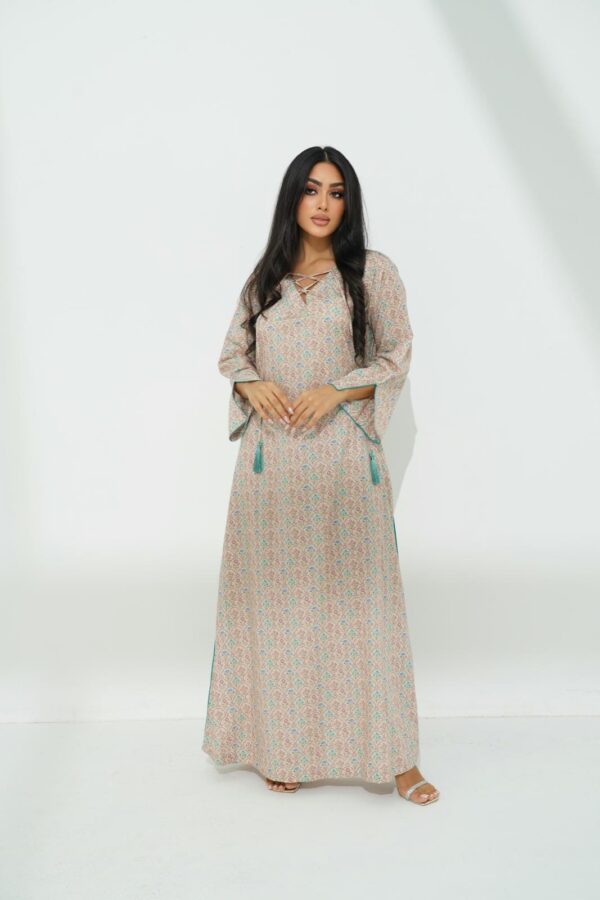 IMG_0896 Cotton Jalabiya with Exquisite Beadwork