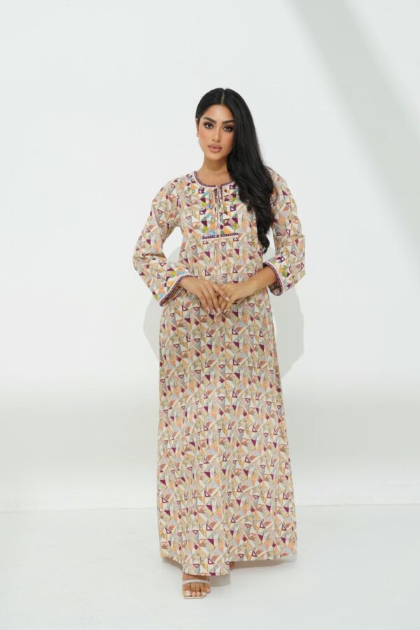 IMG_0909 Cotton Jalabiya with Exquisite Beadwork