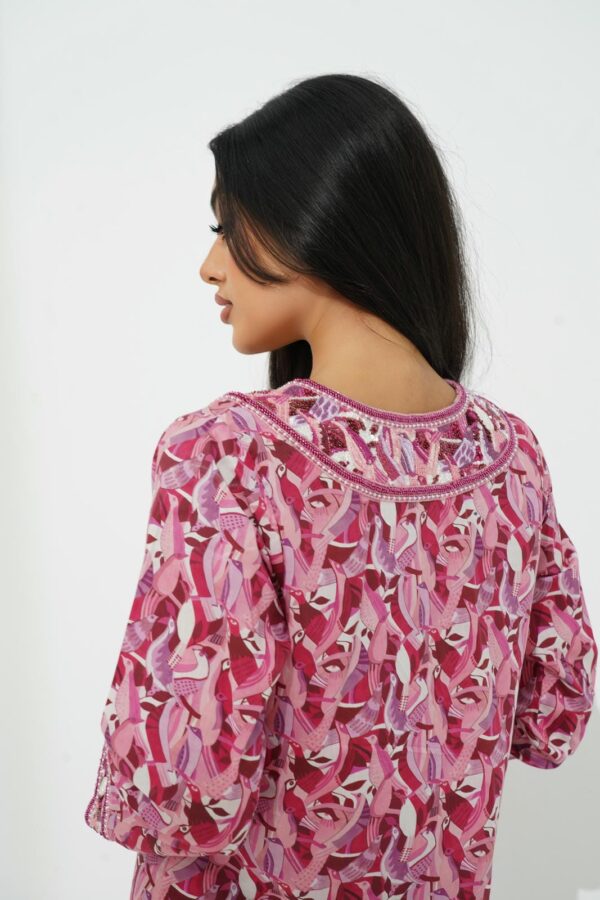 IMG_0948 Cotton Jalabiya with Exquisite Beadwork