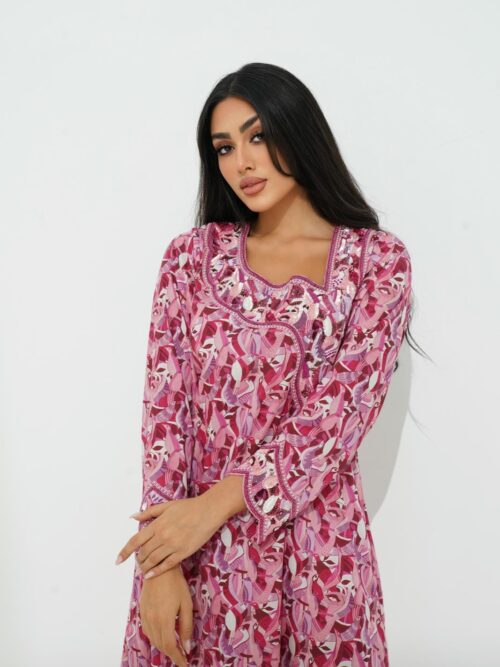 IMG_0950 Cotton Jalabiya with Exquisite Beadwork