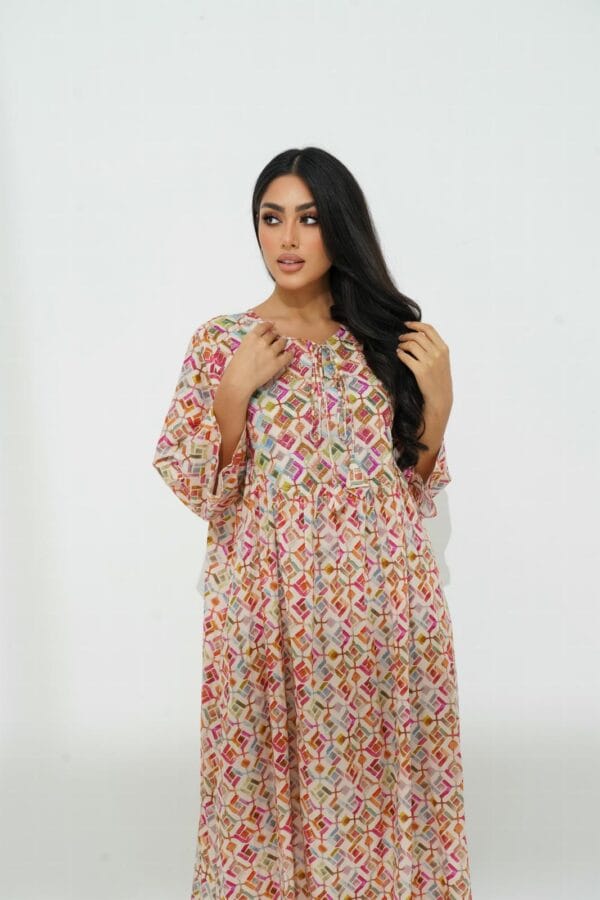 IMG_09631 A graceful cotton dress with delicate beadwork