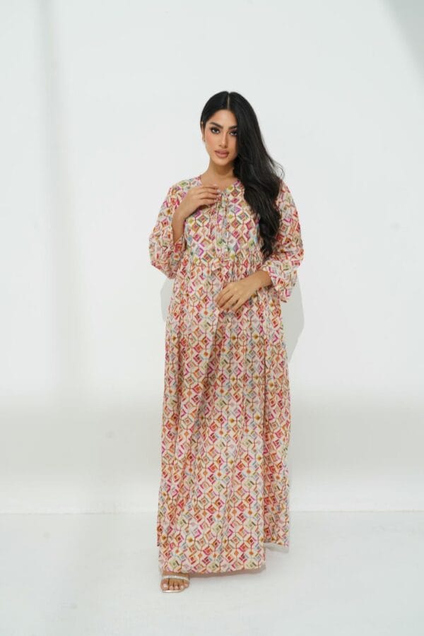 IMG_09641 A graceful cotton dress with delicate beadwork