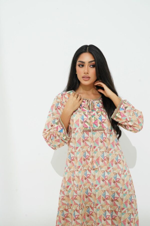 IMG_0975 Cotton Jalabiya with Exquisite Beadwork