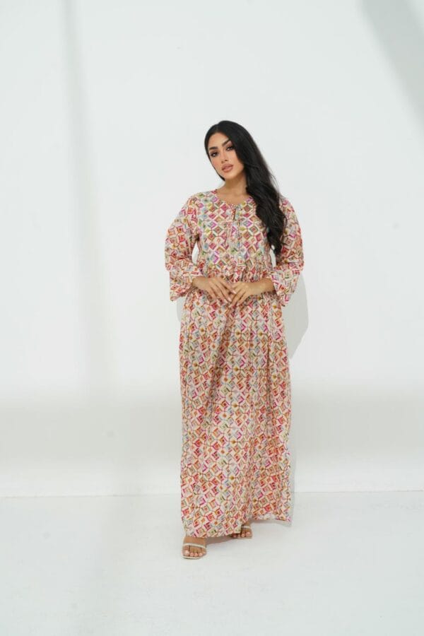 IMG_11151 A graceful cotton dress with delicate beadwork